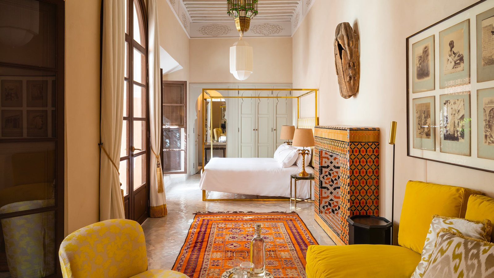 Ambiance de séjour dans une villa au Maroc