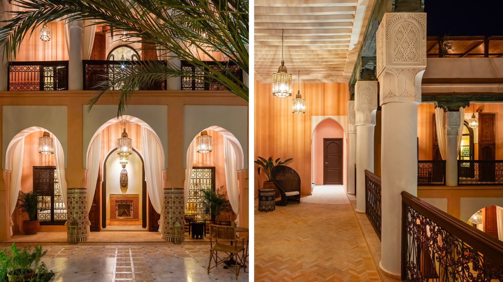 Terrasse et piscine d’une villa marocaine